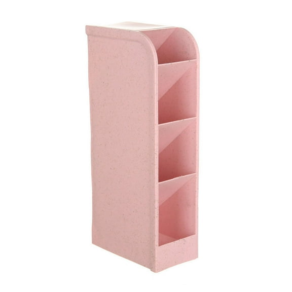 Rovga Storage Bins4 Compartment Storage Box Cosmetic Underwear Desk Bar Organizer Office Caddy Pink