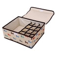 thumbnail image 1 of Rovga Storage Bins600D Oxfords Cloth 13 Lattice Finishing Box Underwear Storage Box Bra Socks Foldable Underwear Storage Box Foldable Storage Bag Washable H, 1 of 9