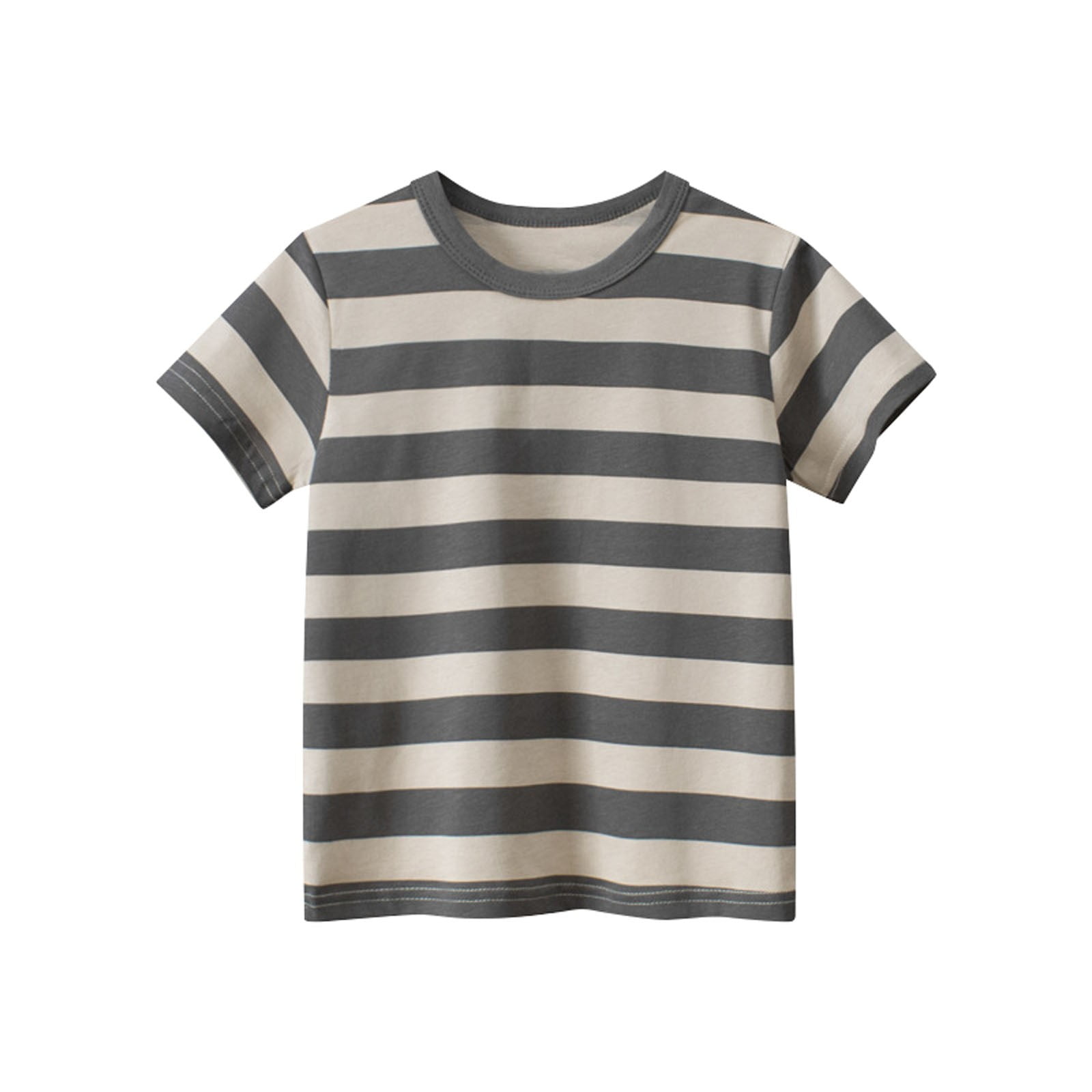 Rovga Summer Boys Girls Toddler TShirts 1 Pack Short Sleeve Striped