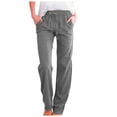 thumbnail image 1 of Rovga Sweatpants Womens Slim Leg High Waist Athletic Lounge Pants Solid Color Fashion Jogger Spring Summer Leisure Cozy Pants Grey Xl, 1 of 4