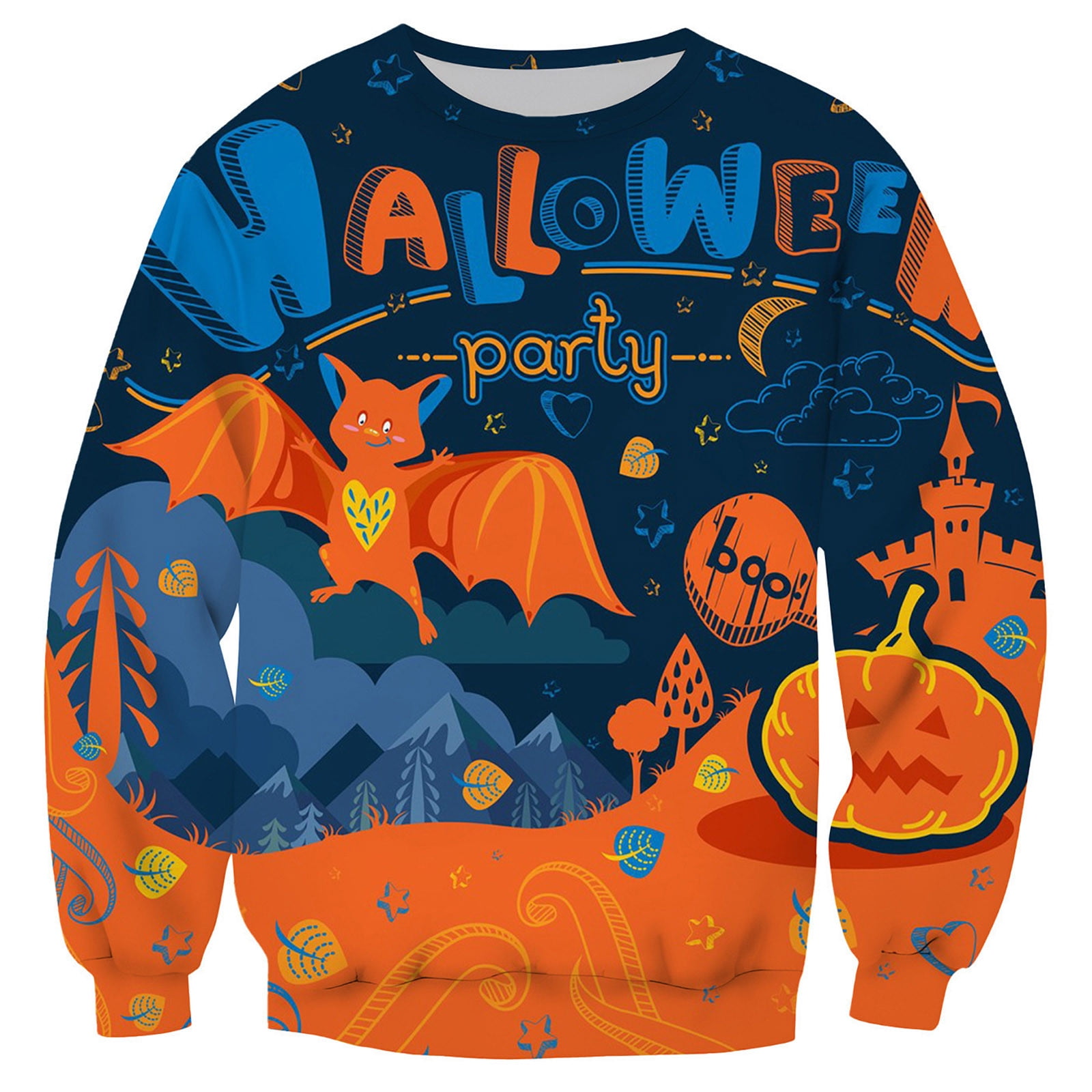 Rovga Sweatshirt for mens Fall Winter Round Collar Long Sleeve