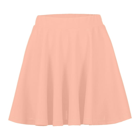 Rovga Tennis Skirts For Womens Solid Color Mini Skirt Above Knee Length Casual Pencil Skirt Skorts Skirts For Women Dressy Pink M