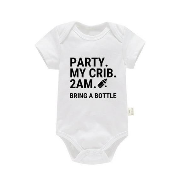 Rovga Toddler Boys Clothes 12-18 Months Short Sleeve Letter Print Romper Bodysuit For Children Clothes Adorable Playsuit White