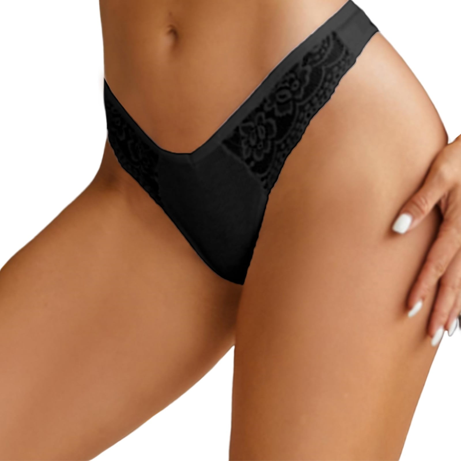 Rovga Panties For Women Female Lace Panty Beige T Back Briefs 1