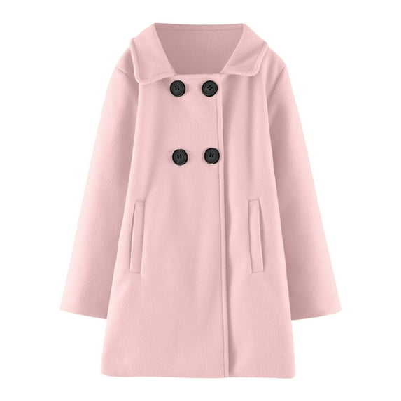 Rovga Winter Coat For Girls Toddler Windproof Coat Jacket Kids Warm Outerwear Jacket 4-5 Years