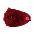 thumbnail image 1 of Rovga Women Girls Hair Accessories Fashion Women Crochet Headband Knit Hairband Flower Winter Ear Warmer Head Wrap, 1 of 3