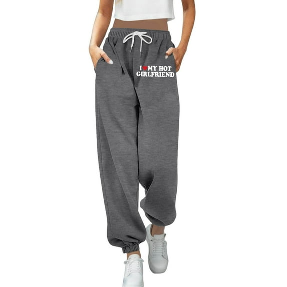 Rovga Women Pants Lined Straight Bottom High Waist Sweatpants Joggers Pants Workout Yoga Pants Pockets Travel Streetwear
