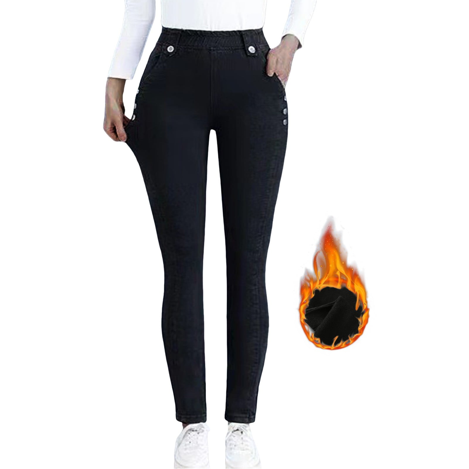 Summer Thin Elastic Waisted Jeans For Women main image 1