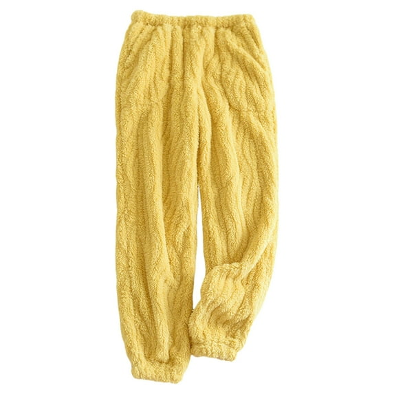 Rovga Women Pants Spring Fall Warm Flannel Casual Trousers Pants Home Fashion Pajama Pants Casual Trousers Pants Comfy Streetwear