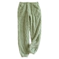 thumbnail image 1 of Rovga Women Pants Spring Fall Warm Flannel Casual Trousers Pants Home Fashion Pajama Pants Casual Trousers Pants Travel Streetwear, 1 of 4