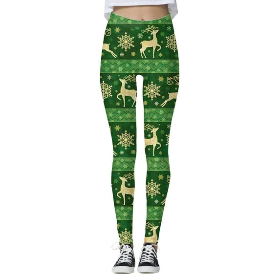 Rovga Women'S Leggings Soft Yoga Pants Christmas Printed Pants Leggings For Leggings Running Christmas Santa Party Snowman Leggings
