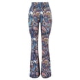 thumbnail image 1 of Rovga Women'S Leggings Soft Yoga Pants Fashion Long Bottom Flared Pants High Waist Floral Hippie Print Trousers, 1 of 4