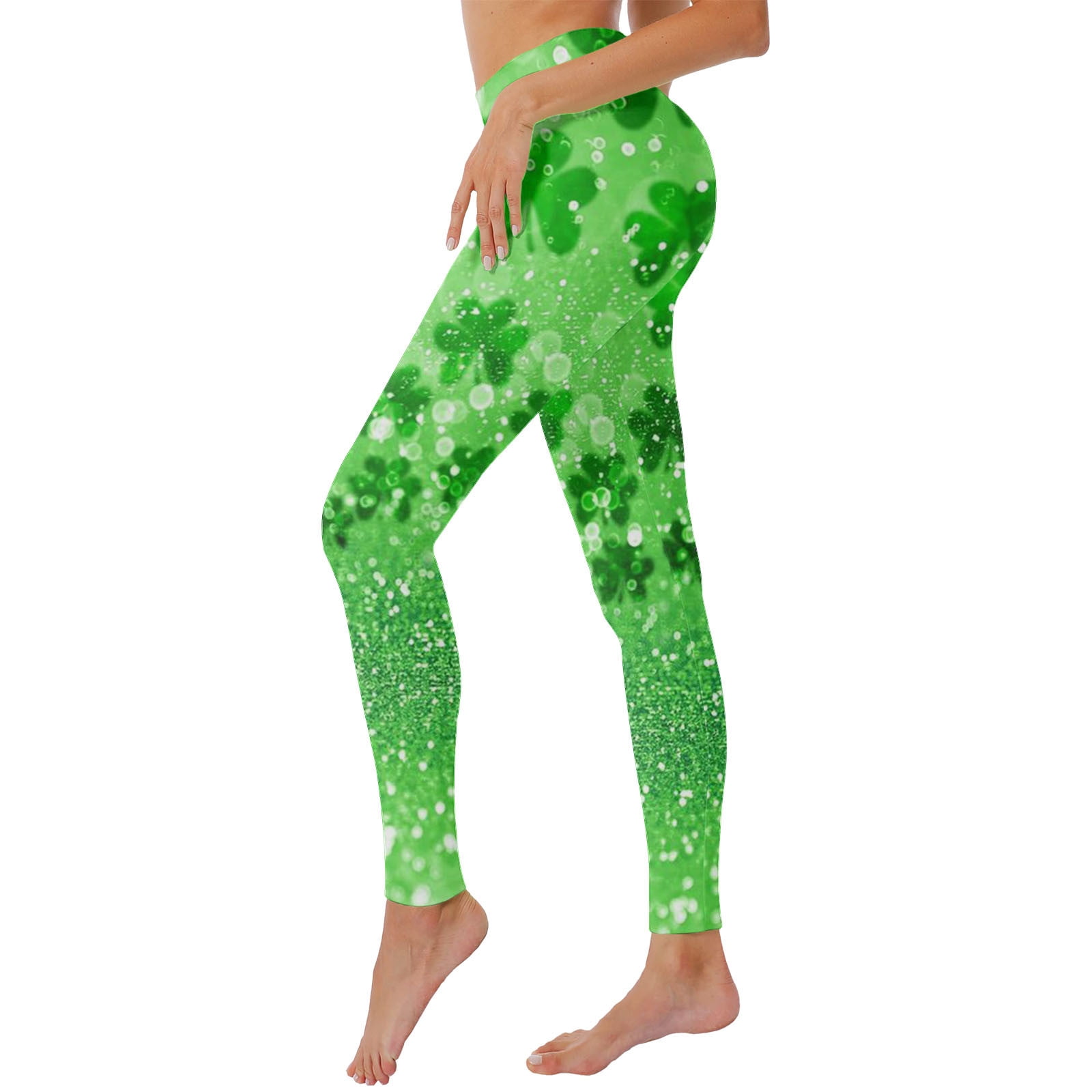 Rovga Women'S Leggings Soft Yoga Pants St. Patricks Day Print High