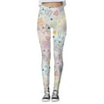 thumbnail image 1 of Rovga Women'S Leggings Sports Yoga Pants Colorful Printed Leggings Slim Leg Compression Tight Sexy Daily Wear M, 1 of 5