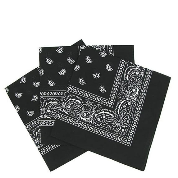 Rovga Women Scarf 3Pc And Bandana Bandana Durable Soft Fashion Bandanas And For Men Scarf Summer Gift Black