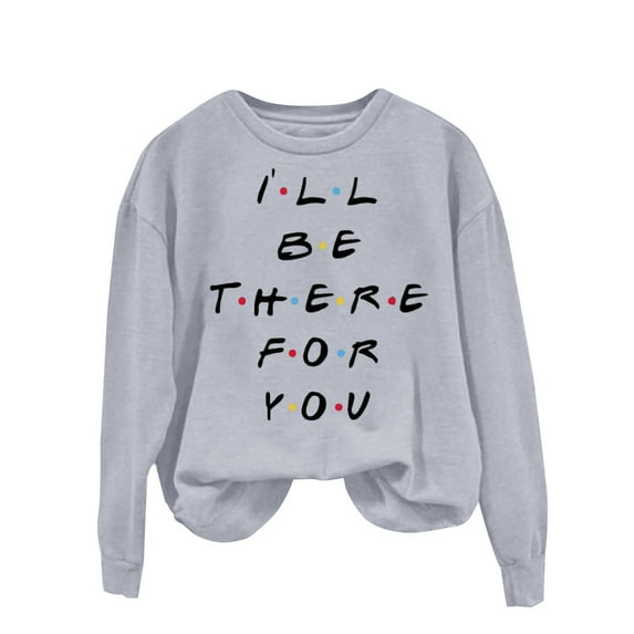 Rovga Women Sweatshirts Valentine's Day O-Neck Sweatshirt Long Sleeve Sweatshirt Holiday Pattern Shirt Female Dailywear
