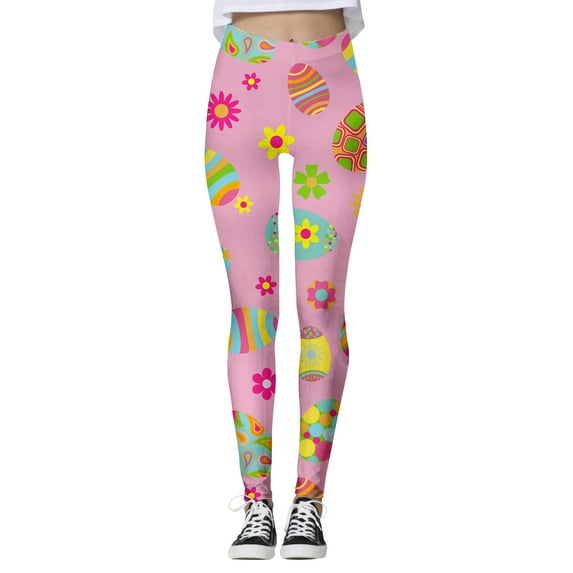 Rovga Womens Leggings Sports Yoga Pants Colorful Printed Leggings Slim Leg Compression Tight Relax Fitsweatpants Army Green L