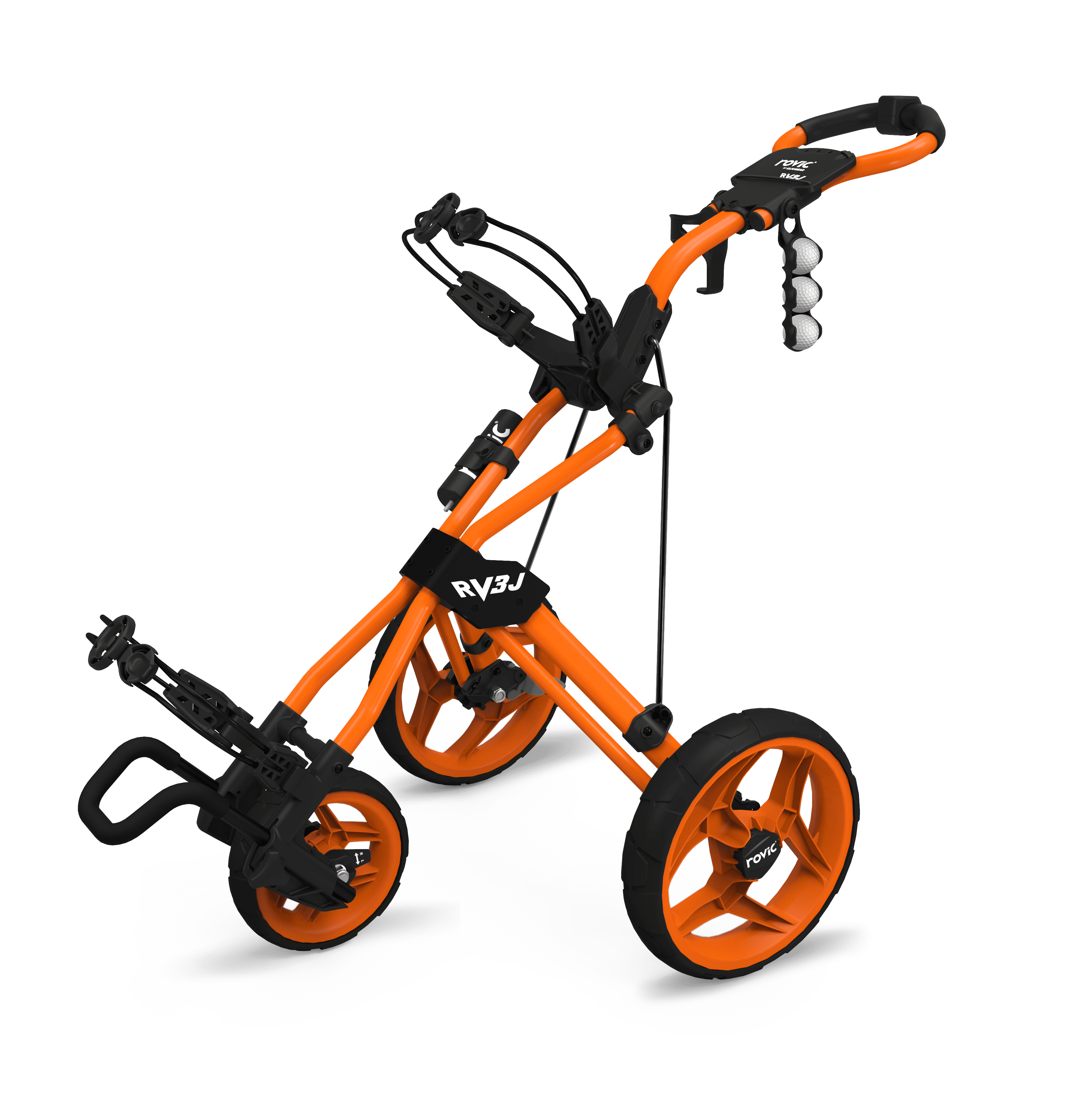 クリックギア RV3J Rovic by Clicgear RV3J Junior 3-Wheel Golf Push Cart, Lime