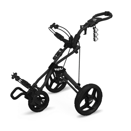 Rovic by Clicgear RV3J Junior 3-Wheel Golf Push Cart, Charcoal Black