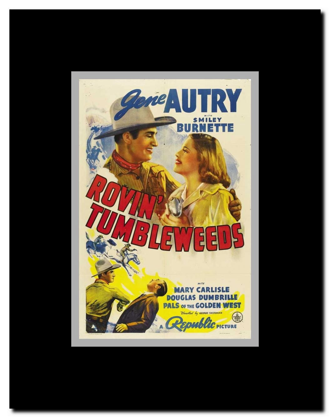 Rovin' Tumbleweeds Framed Movie Poster