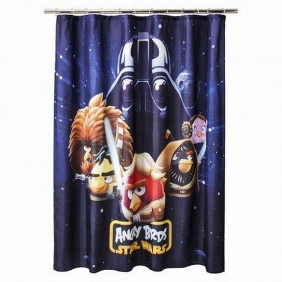 Rovio Angry Birds Star Wars Fabric Shower Curtain Bath Decor