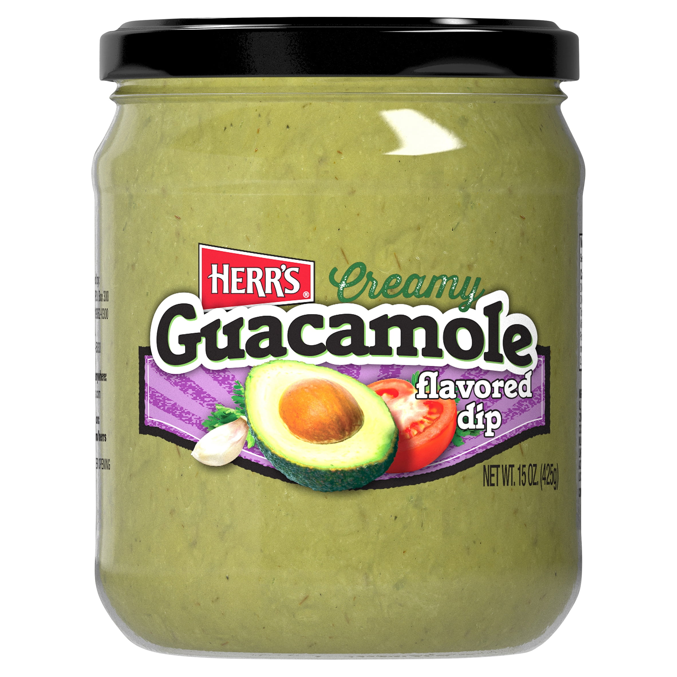 Herr's Creamy Guacamole Dip 15oz, Jar