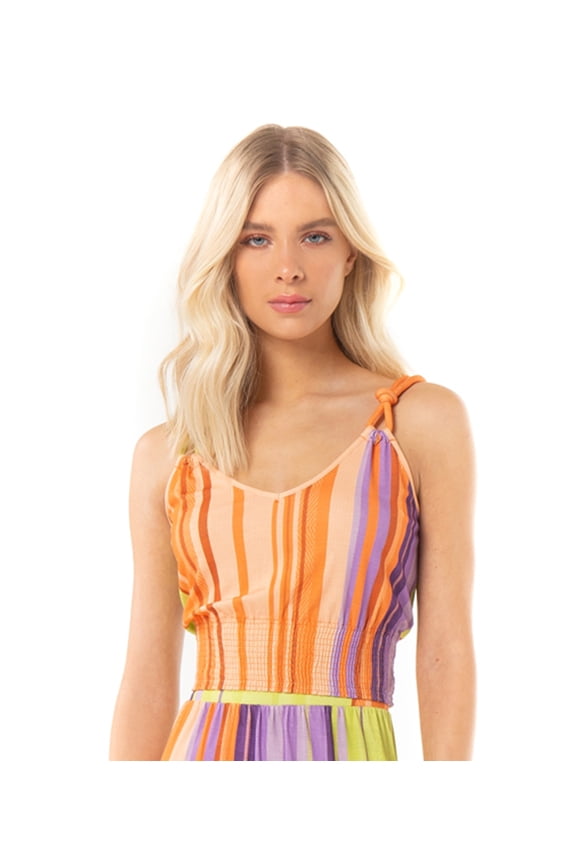 Endless Collection Women's Double Strap Cropped Blouse (Calendula, X-Large)