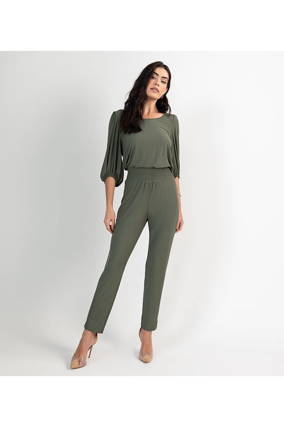 Endless Collection Women's Jumpsuit (Olive, Large)