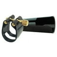 thumbnail image 1 of Rovner L3 Light Ligature with Cap for Hard Rubber Soprano Sax, Gold Fittings, 1 of 3
