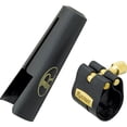 thumbnail image 1 of Rovner L9 Light Ligature with Cap for Hard Rubber Baritone Sax, Gold Fittings, 1 of 2