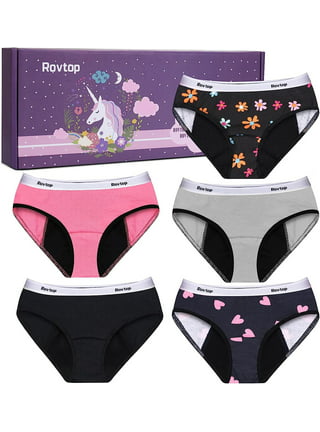 Frilux Organic Period Underwear for Women - 4 Layer Leak Proof Underwear  for Women & Teens - Organic Cotton Menstrual Panties 