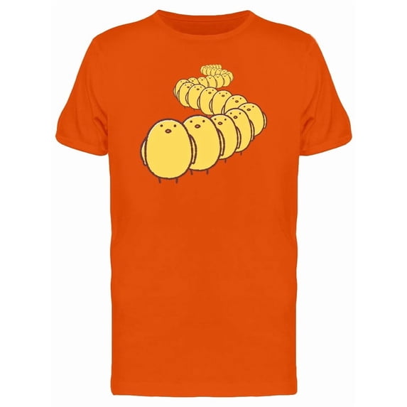 Row Of Cute Chickens Tee Men's - Men T-Shirt, Xtra Large