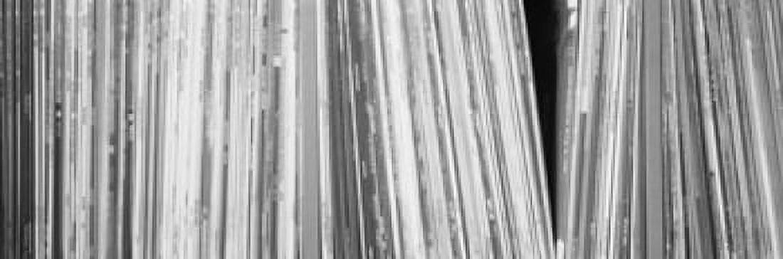 Row Of Music Records Germany Canvas Art - Panoramic Images (36 x 12)