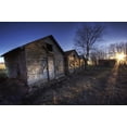 thumbnail image 1 of Row Of Sheds At Sunset, Fort Saskatchewan, Alberta Poster Print (17 x 11), 1 of 4