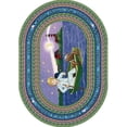 thumbnail image 1 of Row Your Boat 7 ft.8 in. x 10 ft.9 in. Oval  WearOn Nylon Machine Tufted- Cut Pile Just for Kids Rug, 1 of 1
