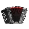 thumbnail image 1 of Rowadtim 22 Keys Accordion, 8 Bass Student Piano Accordions Suitable for Beginners and Students; Lightweight and Portable,  with  Backpack and Adjustable Straps (Gray), 1 of 7