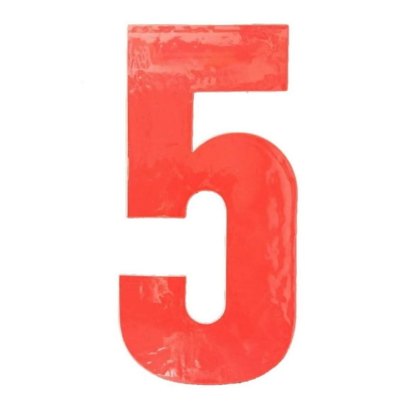 Rowan 5 Reflective Garbage Can Number