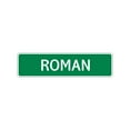 thumbnail image 1 of Roman Boys Children Name Letter Printed Plaque Decoration Label Indoor Outdoor Wall Novelty Aluminum Sign 4"x13.5", 1 of 1