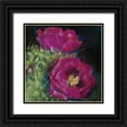 thumbnail image 1 of Rowan, Carol 12x12 Black Ornate Wood Framed with Double Matting Museum Art Print Titled - Blooming Succulent III, 1 of 4