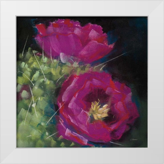 Rowan, Carol 12x12 White Modern Wood Framed Museum Art Print Titled - Blooming Succulent III