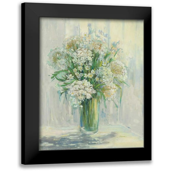Rowan, Carol 12x14 Black Modern Framed Museum Art Print Titled - Radiant Lace Neutral