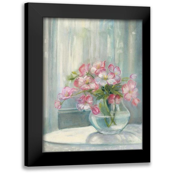 Rowan, Carol 12x14 Black Modern Framed Museum Art Print Titled - Spring Bouquet II Crop