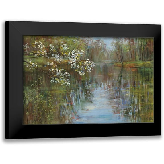 Rowan, Carol 14x11 Black Modern Framed Museum Art Print Titled - Spring Reflection
