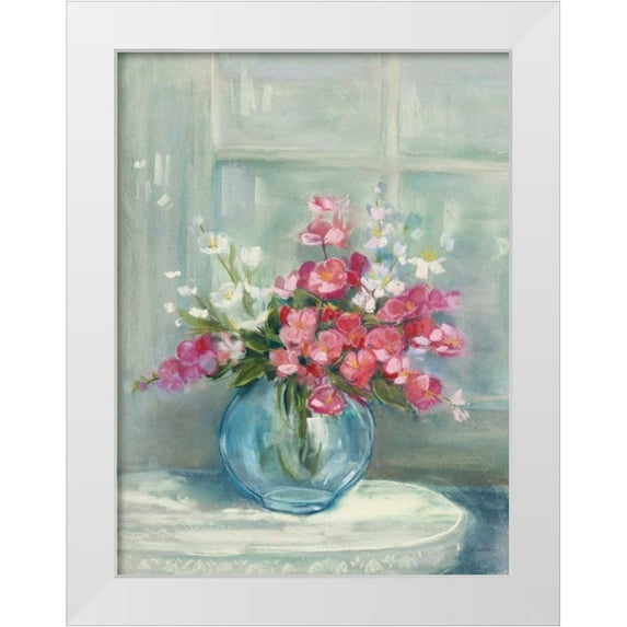 Rowan, Carol 15x18 White Modern Wood Framed Museum Art Print Titled - Spring Bouquet I Crop