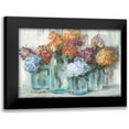 thumbnail image 1 of Rowan, Carol 24x17 Black Modern Framed Museum Art Print Titled - Fall Hydrangeas in Glass Jar Crop, 1 of 5