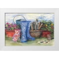 thumbnail image 1 of Rowan, Carol 32x23 White Modern Wood Framed Museum Art Print Titled - Gardeners Still Life with Boots, 1 of 4