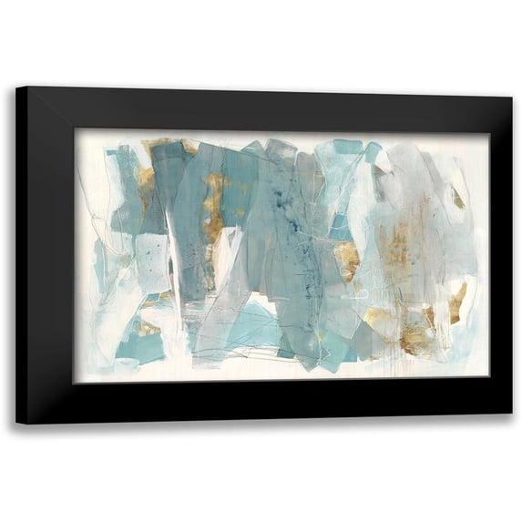 Rowan, Grace 24x17 Black Modern Framed Museum Art Print Titled - Blue Glaze
