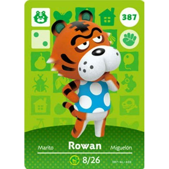 Rowan - Nintendo Animal Crossing Happy Home Designer Series 4 Amiibo Card - 387