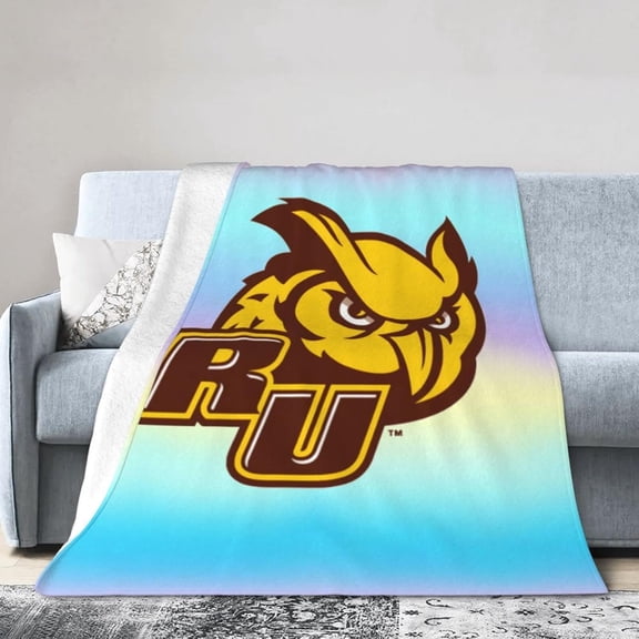 Rowan University Fleece Blanket, Very Soft Microfiber Flannel Blanket for Couch Warm and Cozy for All Seasons