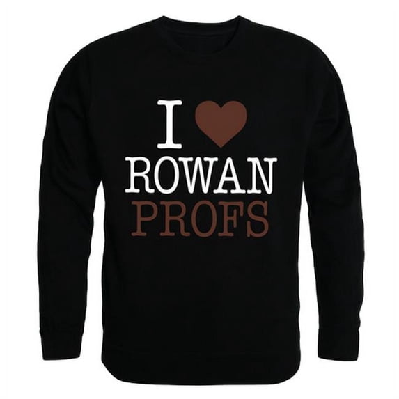 Rowan University I Love Crewneck T-Shirt, Black - Small